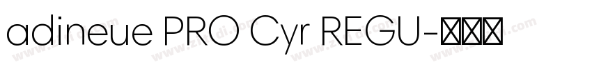 adineue PRO Cyr REGU字体转换